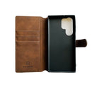 Samsung Galaxy S22 Ultra Flip Case (Brown) - Phone cases
