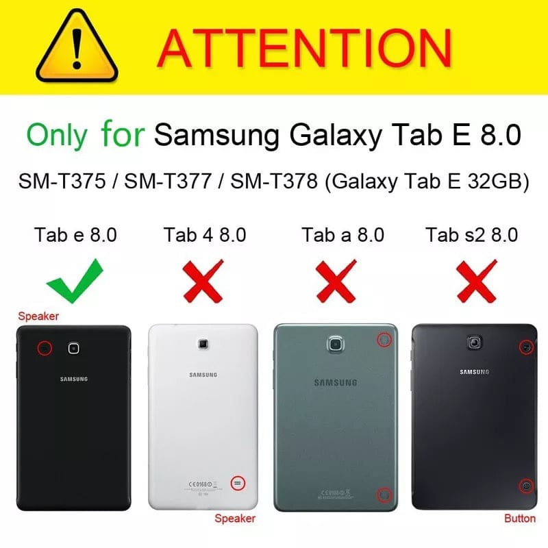 Samsung Galaxy Tab E 8.0” (2016) Cover - T375/T377/T378